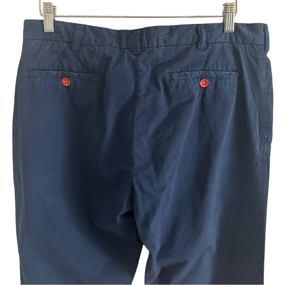 NWT Men’s Italian CROSBY HALLEN & COBB Cotton Pants Flat Front Long Inseam 34x35 - Picture 6 of 13